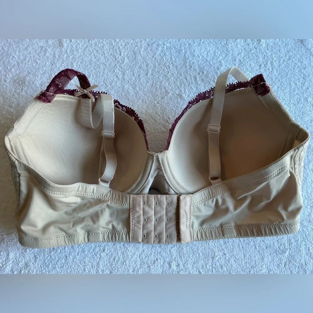 Lovable Lace Wine Red Bra